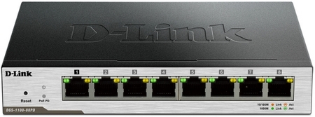 D-Link представила новый гигабитный коммутатор DGS-1100-08PD с функцией резервирования питания
