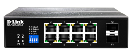 D-Link представила новые серии промышленных коммутаторов DIS-F100G и DIS-F200G