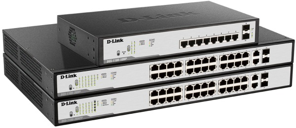 D-Link запустила новые гигабитные PoE коммутаторы DGS-1100