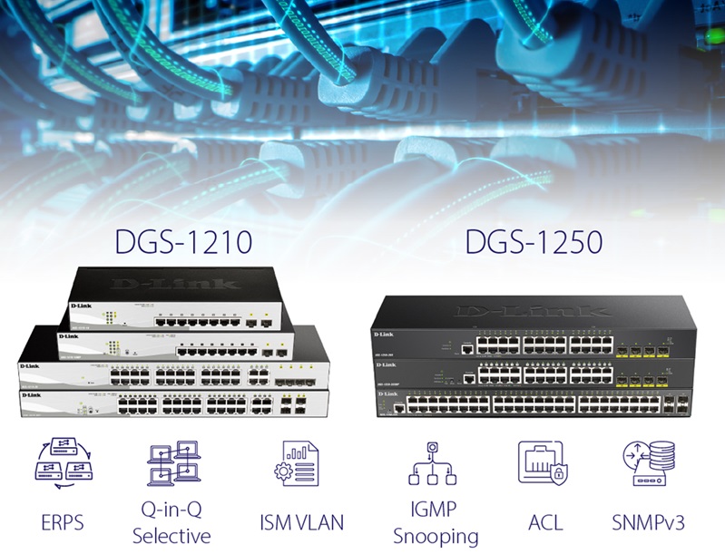 D-Link анонсировала новое программное обеспечение для коммутаторов DGS-1210/1250