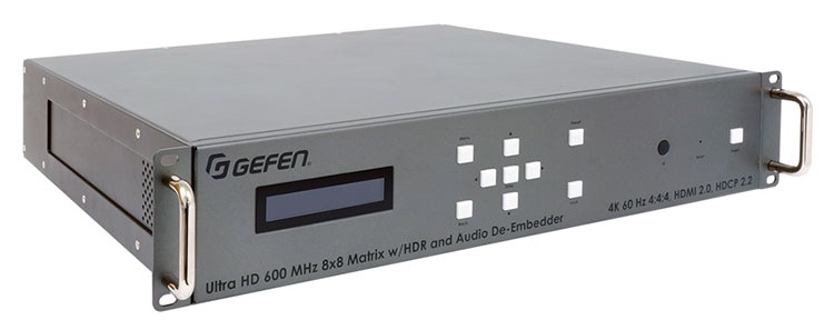 Gefen анонсировала поставки матричных коммутаторов EXT-UHD600A-88