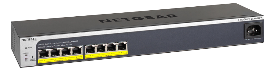 Netgear представила новые коммутаторы GS808E, GSS108EPP и GS408EPP