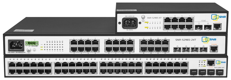 snr анонсировала коммутаторы snr-s2962/s2965 и snr-s2982g/s2985g